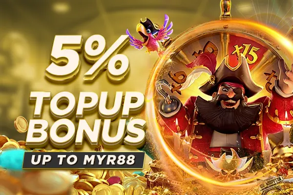 5% 充值奖金高达 MYR88